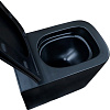 Унитаз подвесной Azario Cascad-black AZ-2303A-MB, безободковый, торнадо, черный, сиденье микролифт купить в СОМ