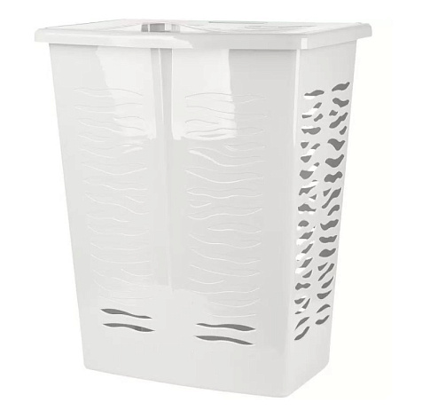 Корзина для белья Keeplex Regular 60л с крышкой белое облако купить в СОМ
