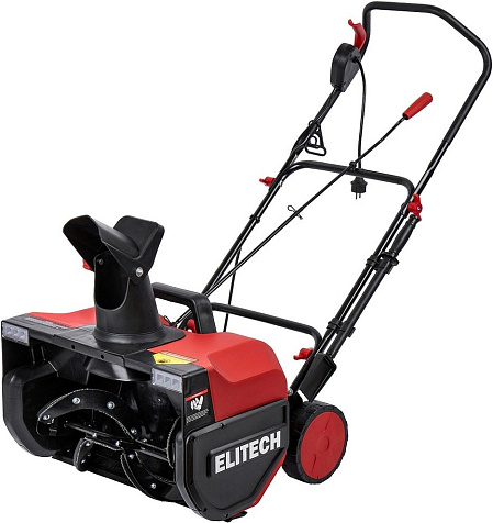 Снегоуборщик электрический ELITECH СМЭ 2200, 2000Вт, фара купить в СОМ