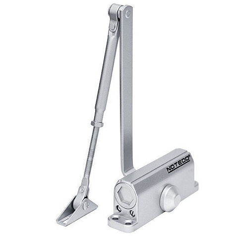 Доводчик дверной Notedo DC-060 Grey, до 80 кг, серый купить в СОМ