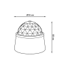 Светильник с фиксированной проекцией диско Gauss, 3Вт, белый купить в СОМ
