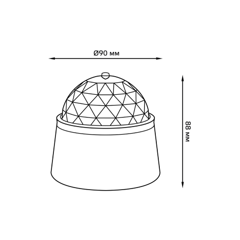 Светильник с фиксированной проекцией диско Gauss, 3Вт, белый купить в СОМ