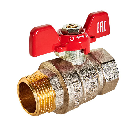 Кран шаровый 3/4" ВН, бабочка Rommer купить в СОМ