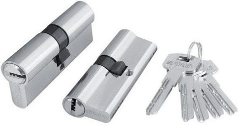Механизм цилиндровый  FUARO (200 ZA/90) 2000ZAKey90(40+10+40) CP хром 5Key купить в СОМ