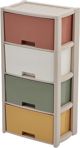 Комод 4 секции Колорит 47.5×30×94см микс купить в СОМ