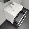 Тумба-умывальник подвесная Comforty Енисей-60П2, белый глянец, с раковиной 4460 купить в СОМ