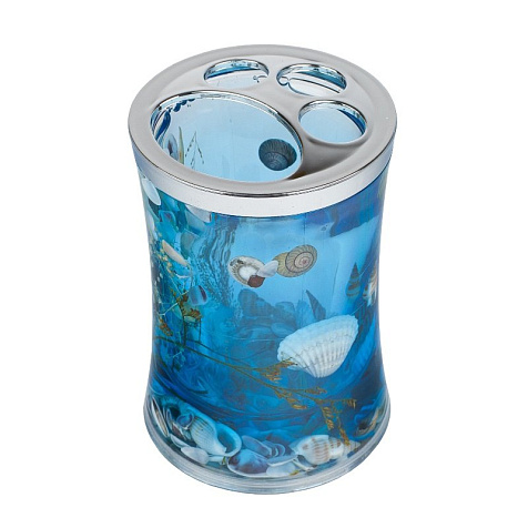 Стакан для зубных щеток Delphinium 106002, А8923 В6, синий купить в СОМ