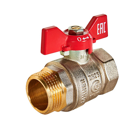 Кран шаровый 1" ВН, бабочка Rommer купить в СОМ