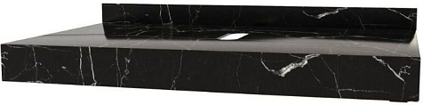 Столешница Watersense Eva W00292 80 х50 см, черный мрамор купить в СОМ