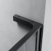 Перегородка душевая Veconi KR77B-90-01-C8, 90 х200 см, черный профиль, стекло 8 мм купить в СОМ