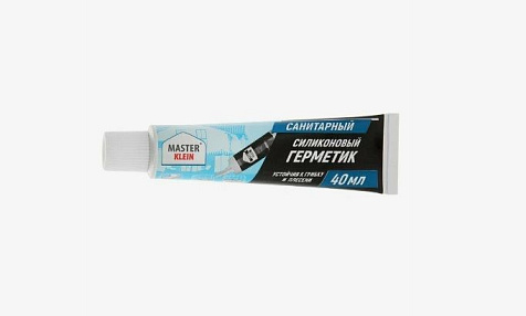 Герметик силиконовый Master Klein, санитарный, белый, 40 мл купить в СОМ