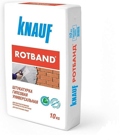 Штукатурка гипсовая Knauf ROTBAND, 10 кг купить в СОМ