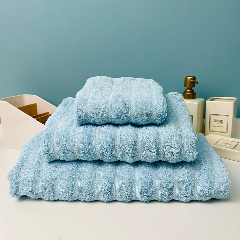 Полотенце Fluffy 50х90см махровое небесное 500гр/м2 купить в СОМ
