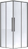Ограждение душевое Vincea Slim-N VSS-4SN8010CLGM, 100 х80 см, профиль вороненная сталь, стекло 6 мм купить в СОМ