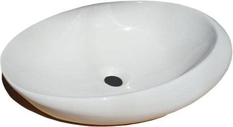Раковина накладная Comforty 78255 590 х360 х155 мм, белая купить в СОМ