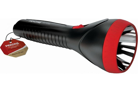 Фонарь светодиодный аккумуляторный Рекорд РМ-1200,  чёрный купить в СОМ