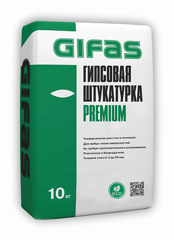 Штукатурка гипсовая ГИФАС Премиум, 10 кг купить в СОМ