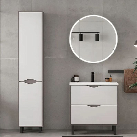 Тумба-умывальник Equil Smile 80.2Y, с раковиной Modul 80 купить в СОМ