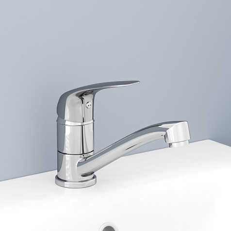 Смеситель для раковины Avrora Glade AV3011, латунь, хром купить в СОМ