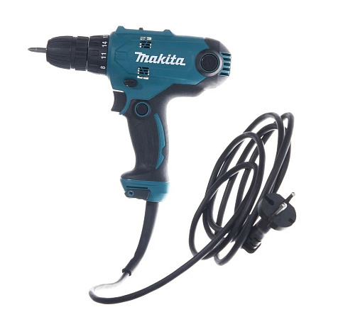 Дрель-шуруповерт сетевой MAKITA DF0300X3, 320Вт купить в СОМ
