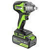 Гайковерт ударный Greenworks GD24IW400, 24В, Li-ion, АКБ 1х4.0А/ч, 400Нм, бесщеточный купить в СОМ