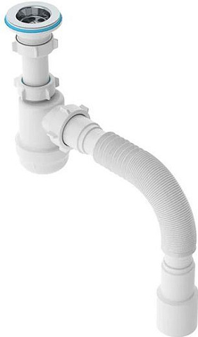 Гофросифон для мойки AquaKratos 1 1/4 х40/50 L=1.2 винт 80 мм купить в СОМ