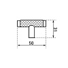 Ручка-кнопка мебельная StahlBuro AP2308 BL матовый черный, 2шт купить в СОМ
