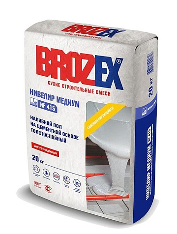 Ровнитель для пола BROZEX NF-415 Нивелир Медиум, 20 кг  купить в СОМ