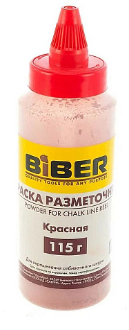 Краска для малярных шнуров BIBER красная, 115гр купить в СОМ
