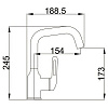 Смеситель для раковины Haiba HB10825-7, черный купить в СОМ