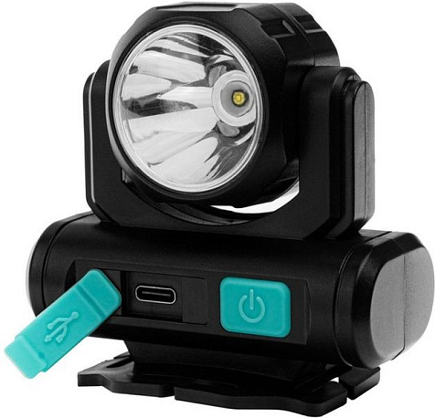 Фонарь налобный аккумуляторный Camelion LED53401 акк.3.7V 3WCOB+LED 3.5W 4реж, ближ+дальн свет, Type купить в СОМ