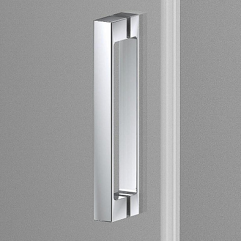 Дверь душевая Vincea Alpha VDP-3AL700МТ, 70 х195 см, хром профиль, стекло 6 мм, в нишу, распашная купить в СОМ