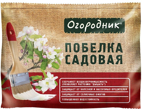 Побелка садовая 1,25кг Огородник сухая в пакете Фаско купить в СОМ