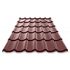 Профиль волновой шоколад 8017, ПЭ-2850х1190х0,45мм/ купить в СОМ