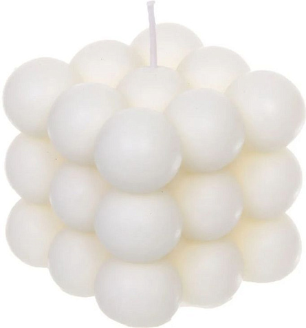 Свеча Bubble cube 7см Белая купить в СОМ