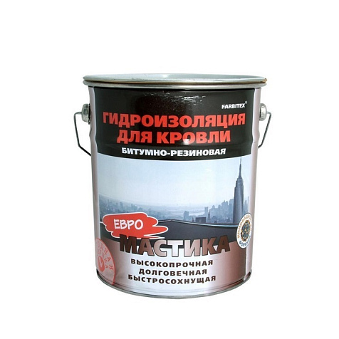Мастика битумно-резиновая Farbitex, 2 кг купить в СОМ