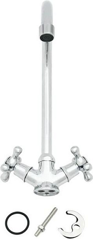 Смеситель для мойки Osgard Polly 74076, латунь, хром купить в СОМ