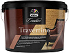 Покрытие фактурное Dufa Creative Travertino, эффект камня травертина и лофт-бетона, 7 кг купить в СОМ