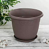 Горшок Рябина 7,5л французский серый с поддоном купить в СОМ