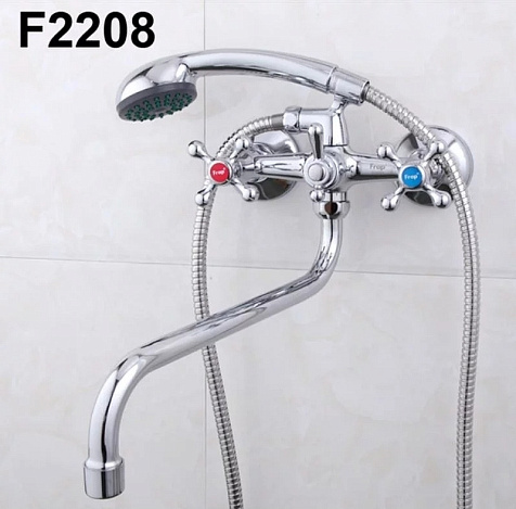 Смеситель для ванны Frap 2208, латунь, хром купить в СОМ