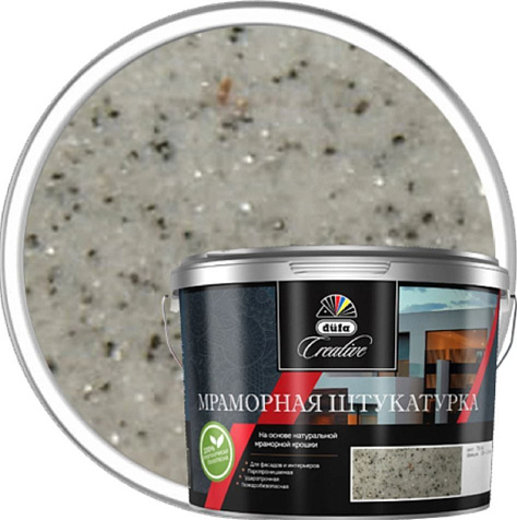 Штукатурка декоративная Dufa Creative 791-N, мраморная крошка, 15 кг купить в СОМ