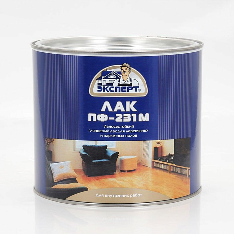 Лак паркетный ПФ-231М Эксперт, глянцевый, 1.8 кг купить в СОМ
