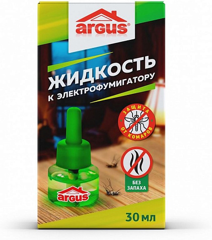Жидкость от комаров Argus 30мл без запаха 30ночей купить в СОМ