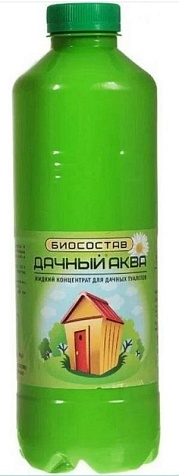 Биосостав для туалетов и выгребных ям Дачный аква 1л купить в СОМ
