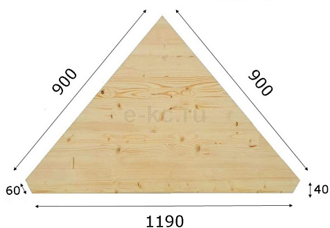 Ступени угловые 40х900х900, хвоя купить в СОМ