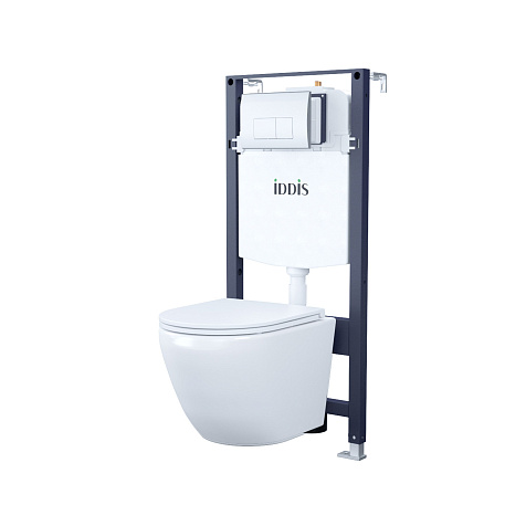 Инсталляция Iddis BASB010i73, 3 в1, унитаз, кнопка хром купить в СОМ
