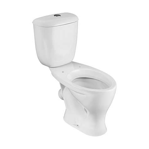 Унитаз-компакт Сантери Воротынский белый, арматура, сиденье купить в СОМ