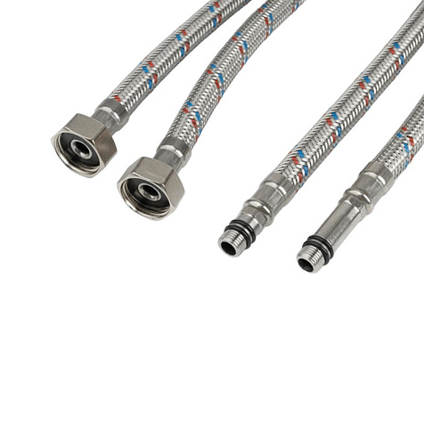 Подводка гибкая для смесителя М10х1/2", 80 см Iddis 926CBS08ZP, 2 шт купить в СОМ