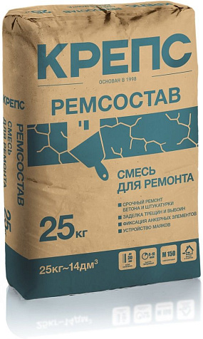 Смесь цементная Ремсостав КРЕПС РС, 25 кг. купить в СОМ