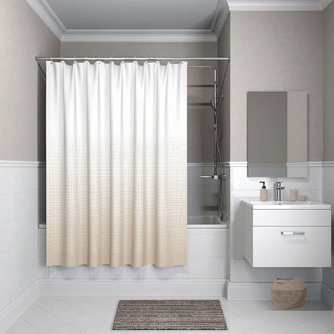 Штора для ванной Iddis B02P218i11, 180 х200 см, полиэстр купить в СОМ